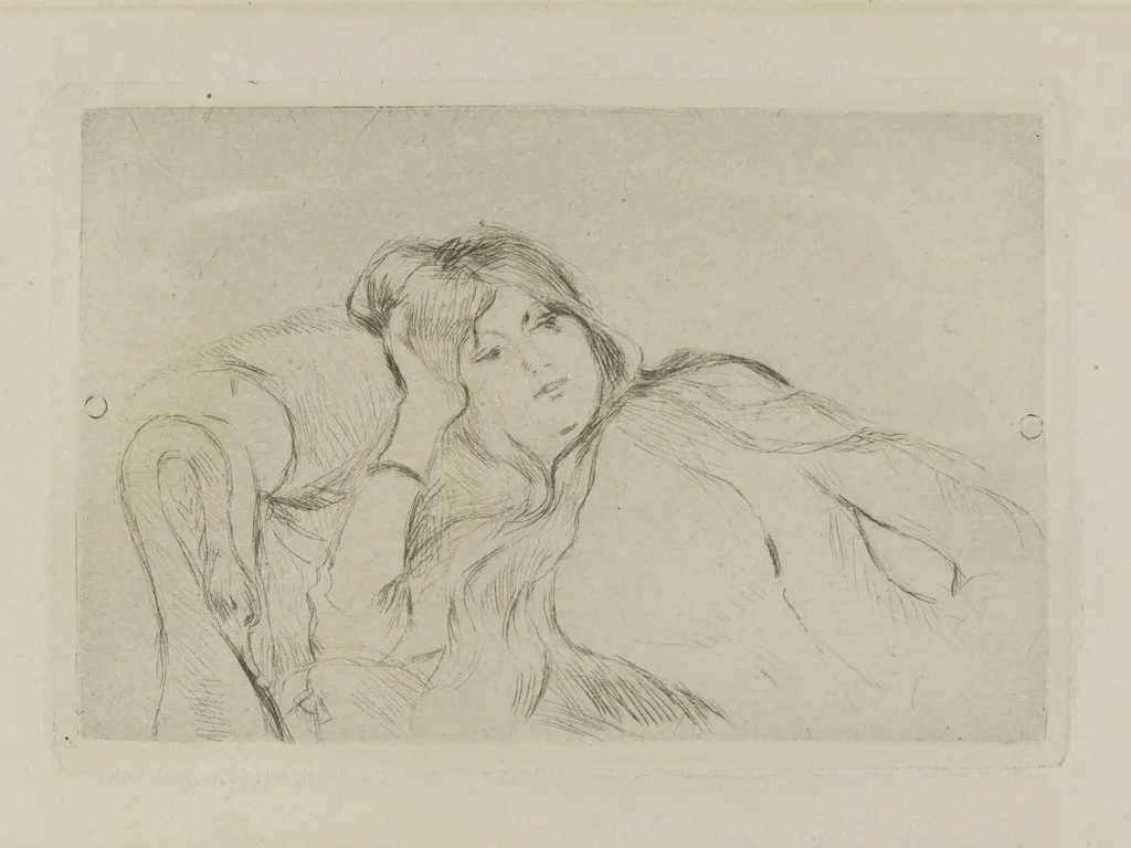 Jeune femme au repos, by Berthe Morisot, 1889