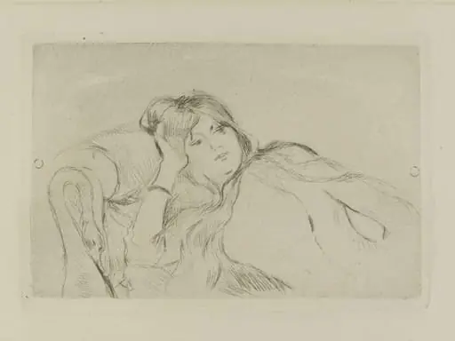 Jeune femme au repos, by Berthe Morisot