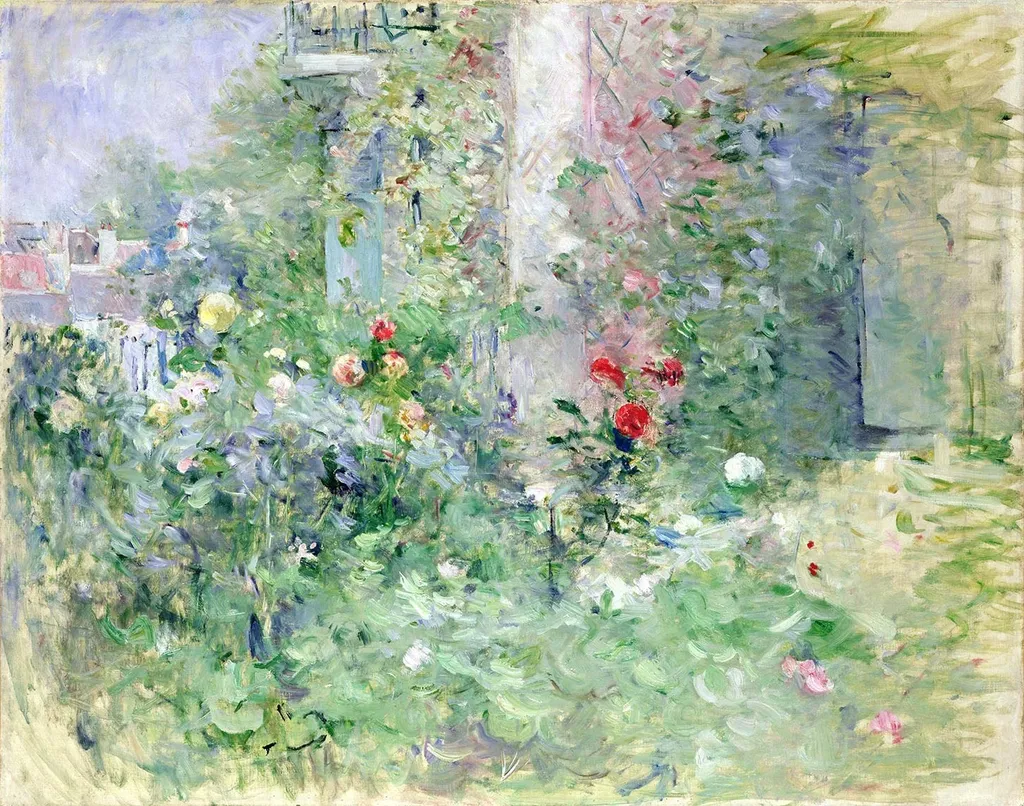Le jardin à Bougival, by Berthe Morisot, oil, 1892