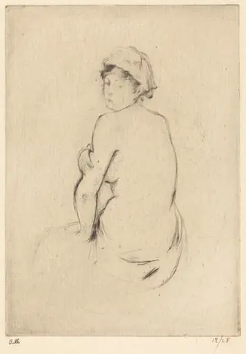 Nude, by Berthe Morisot