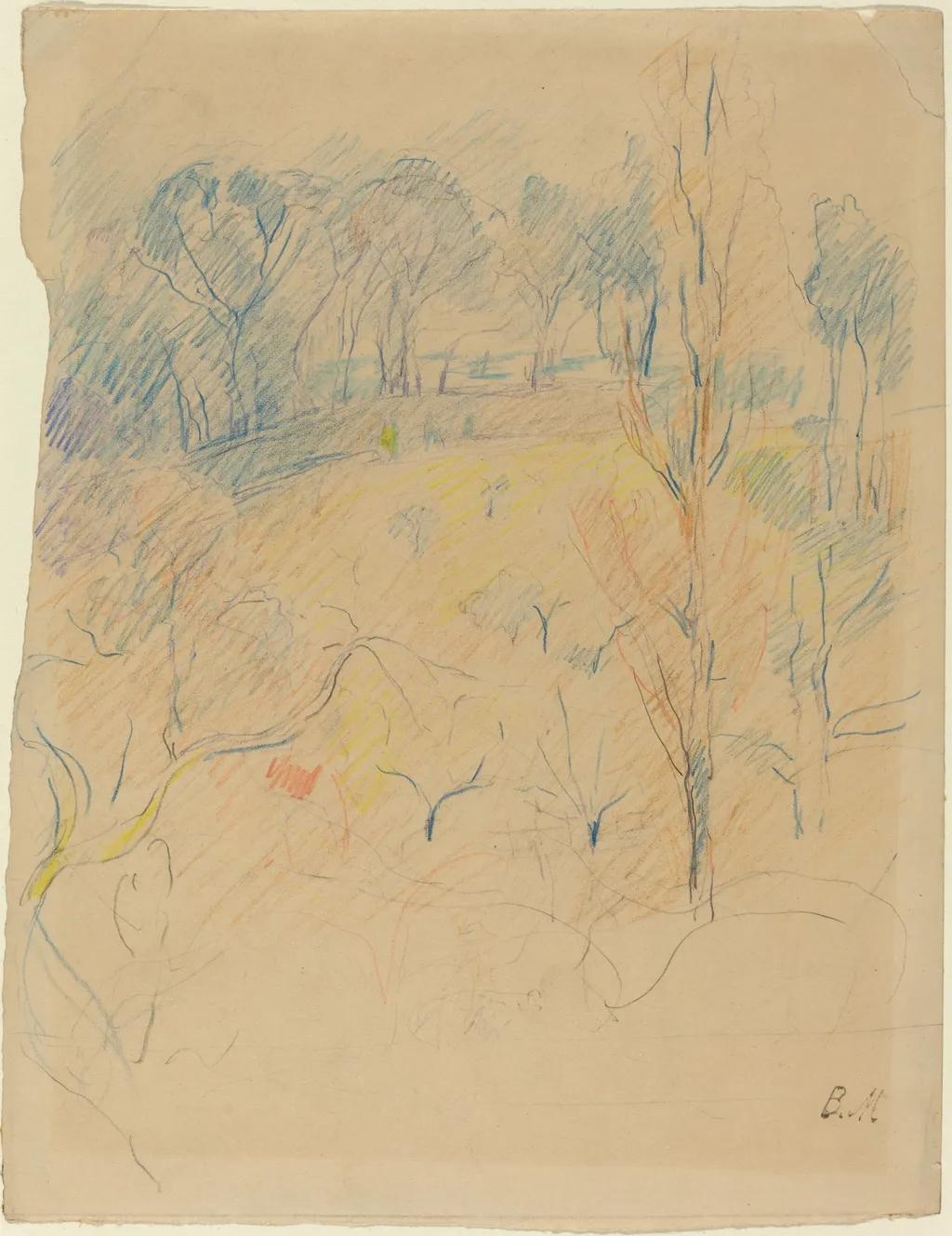 Spring landscape, by Berthe Morisot, unspecified