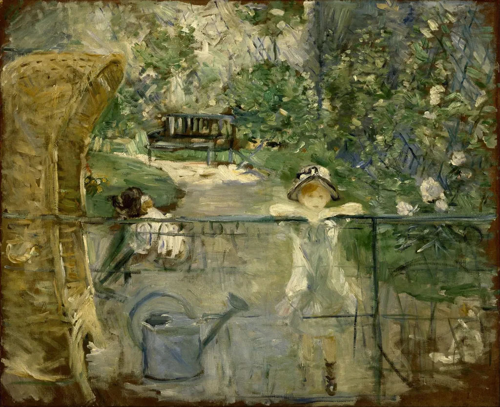 The Basket Chair, by Berthe Morisot, oil, 1892