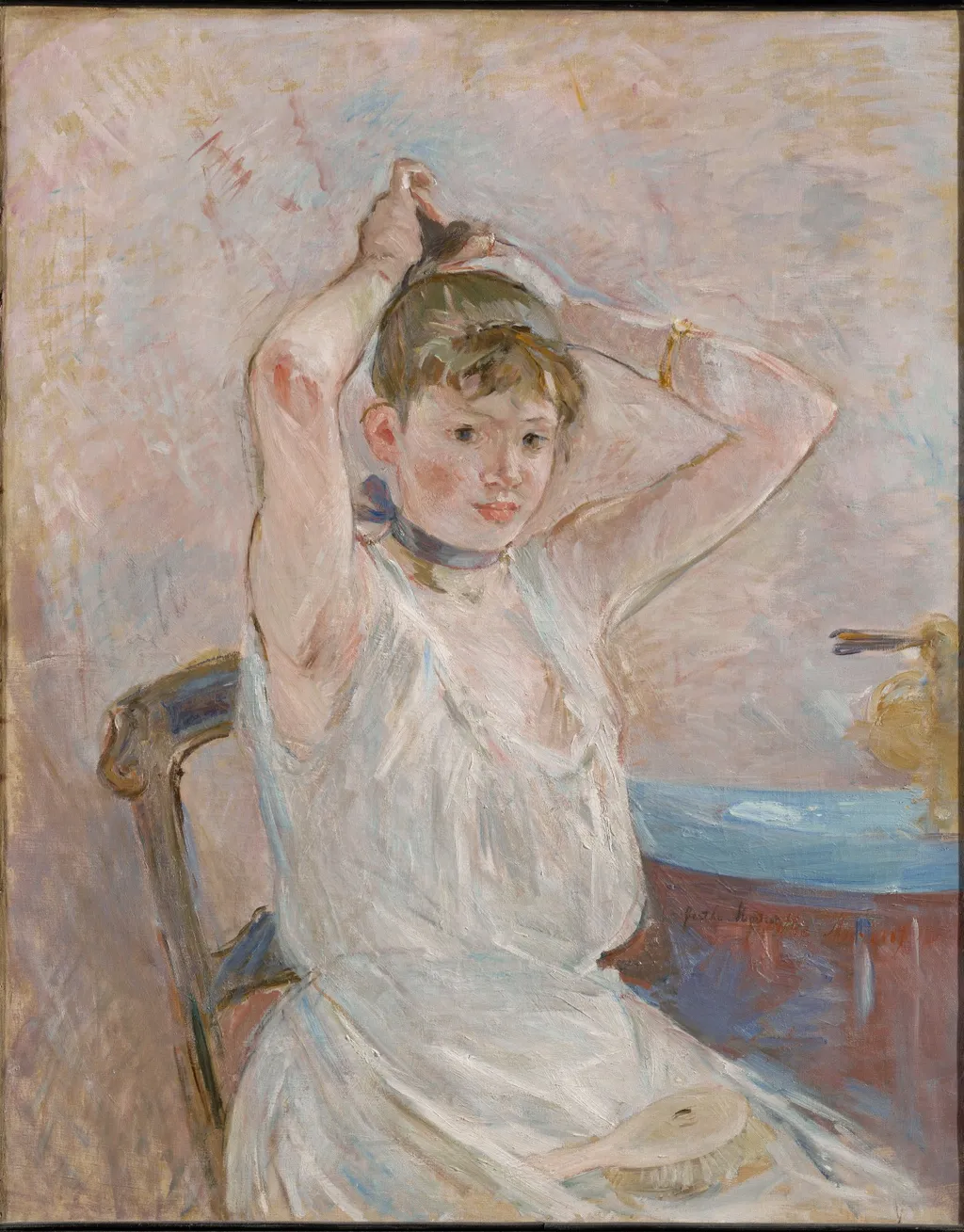 The Bath, by Berthe Morisot, oil, 1893