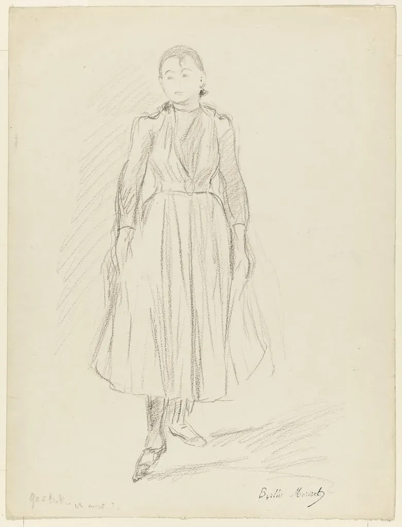 Untitled, by Berthe Morisot, graphite, 1888
