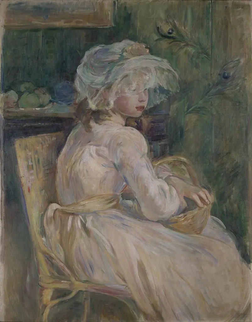 Young Girl with Basket, by Berthe Morisot