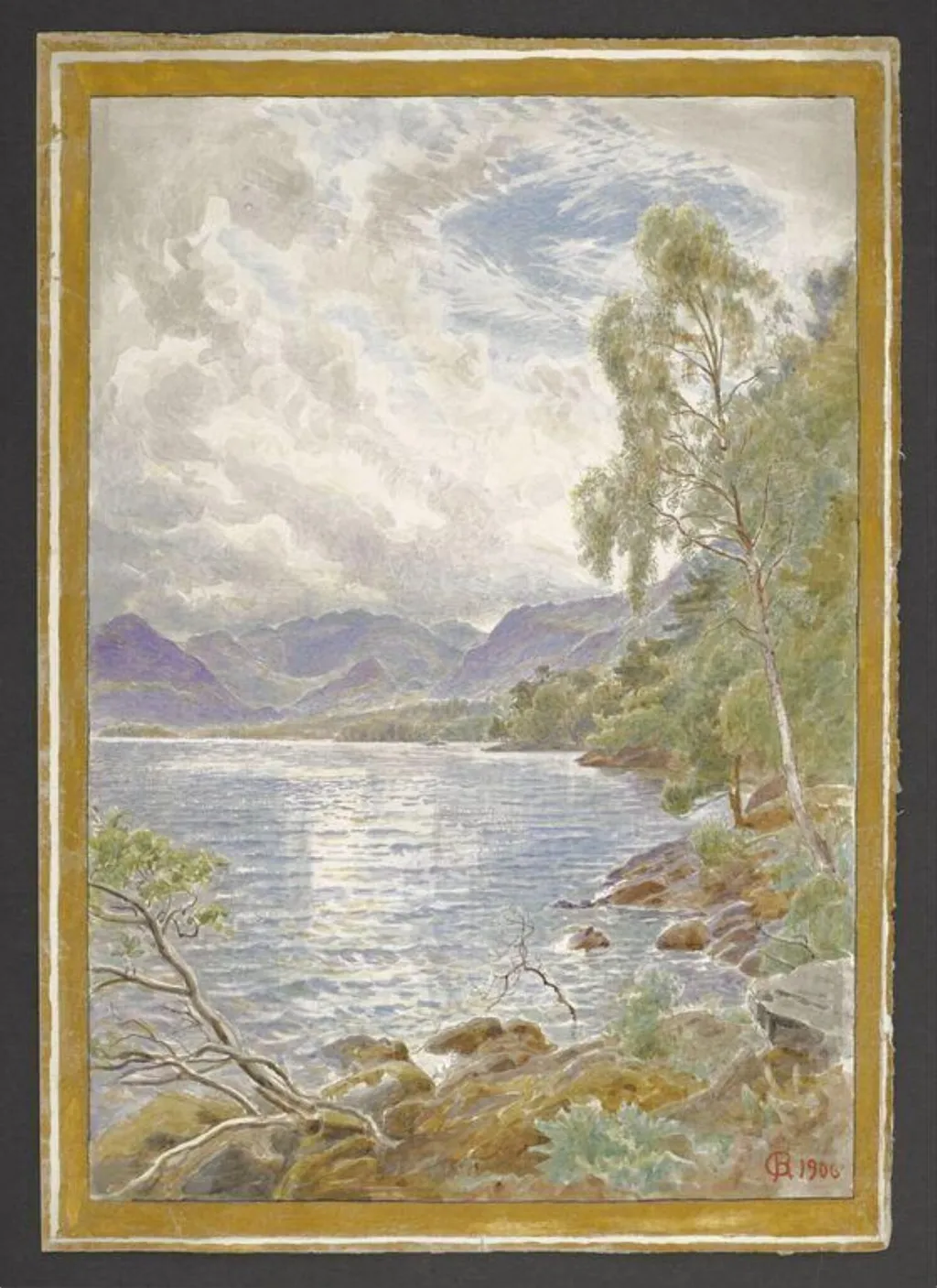 Untitled, by Bertram Potter, watercolor, 1906
