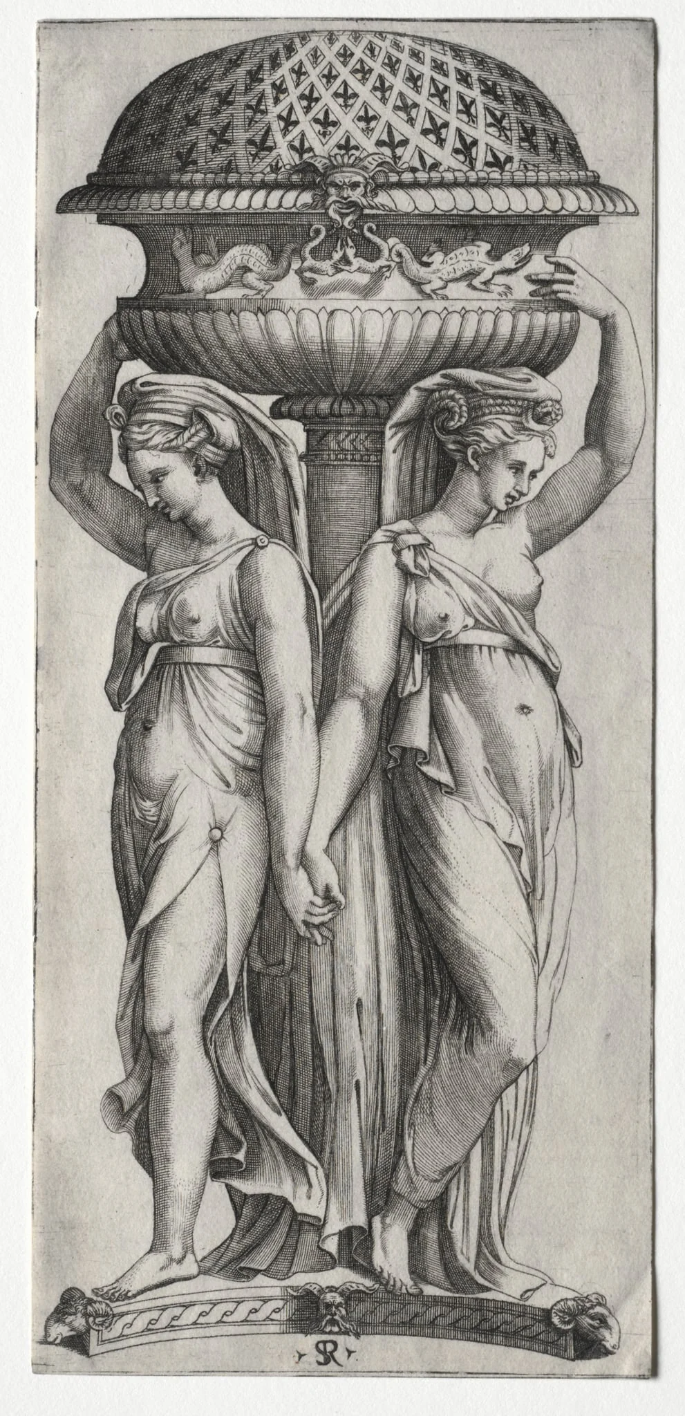 The Cassollette: Women Supporting an Urn, detail