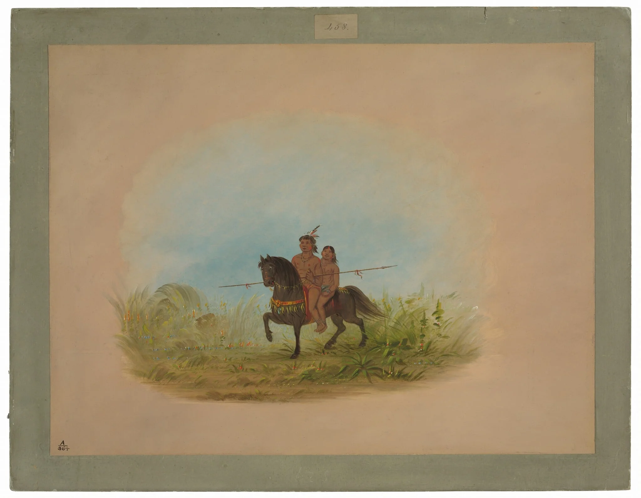 Bride and Groom on Horseback - Connibo, detail