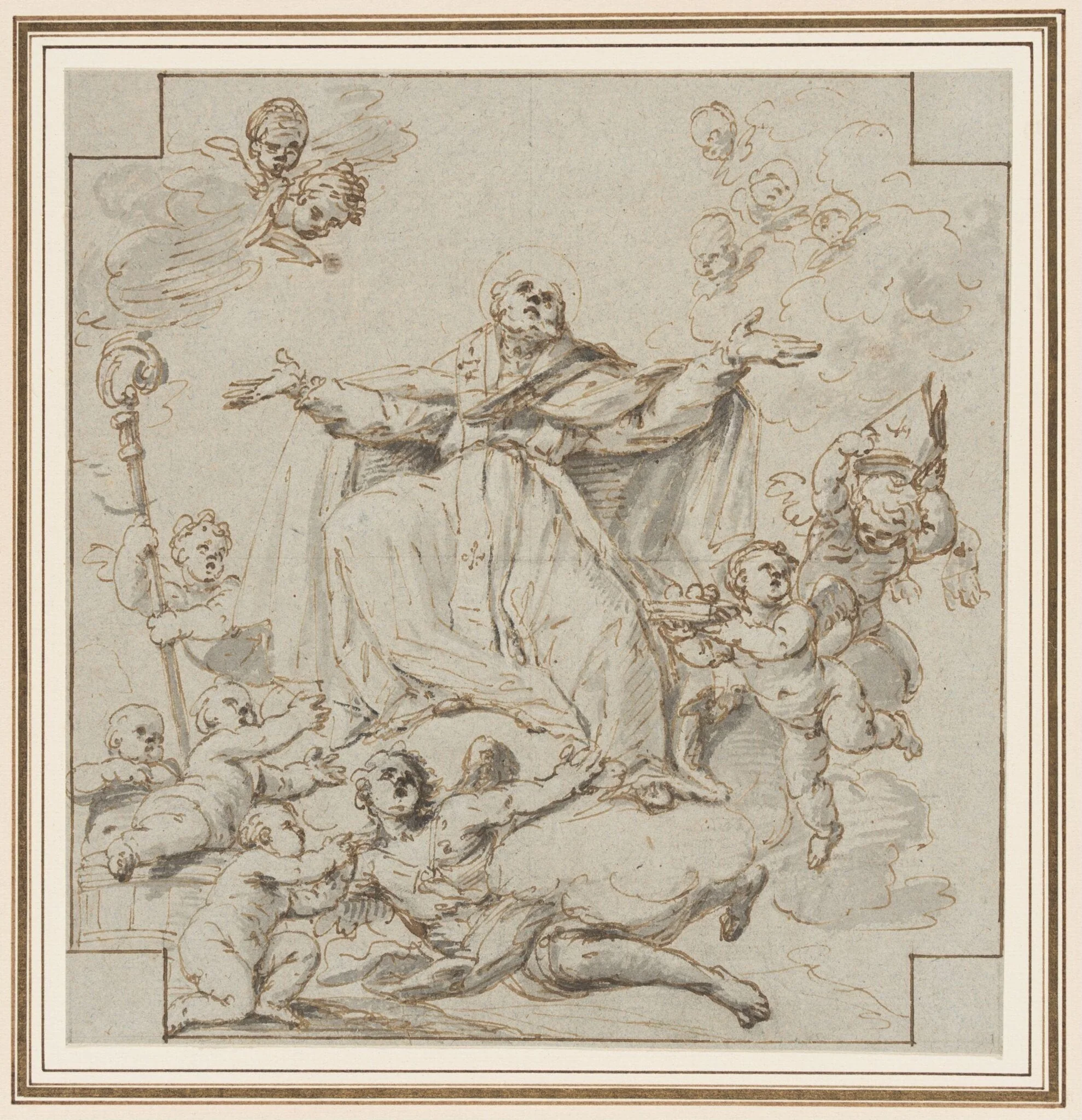 Apotheosis of St Nicholas of Bari, detail