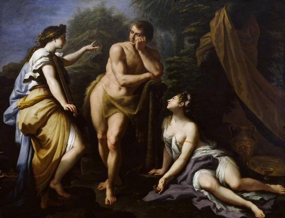 The Choice of Hercules, detail