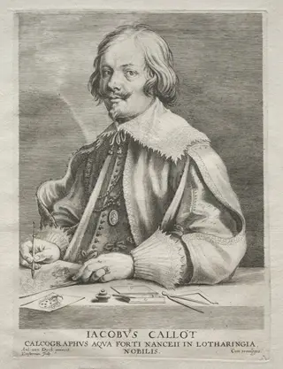 Jacques Callot, by Lucas Emil Vorsterman, 1645