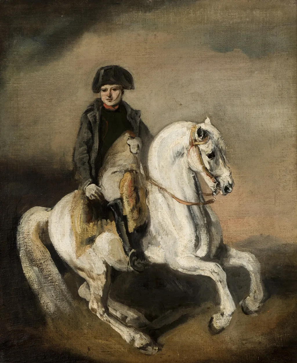 Napoleon on Horseback, by Piotr Michałowski, oil, 1837