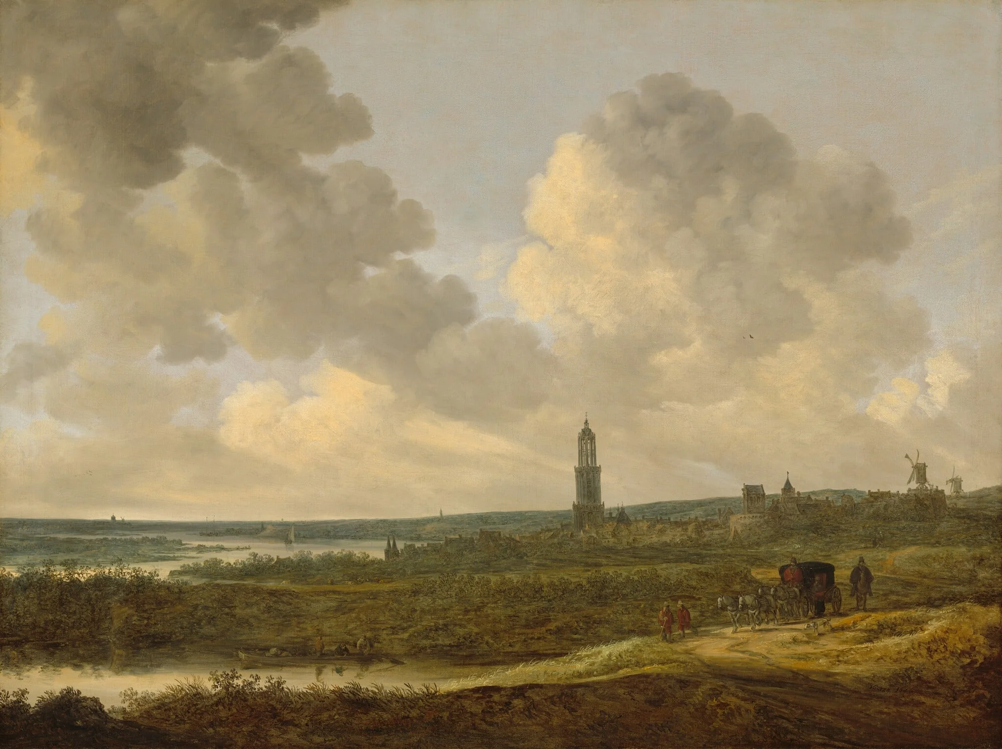 View of Rhenen, detail