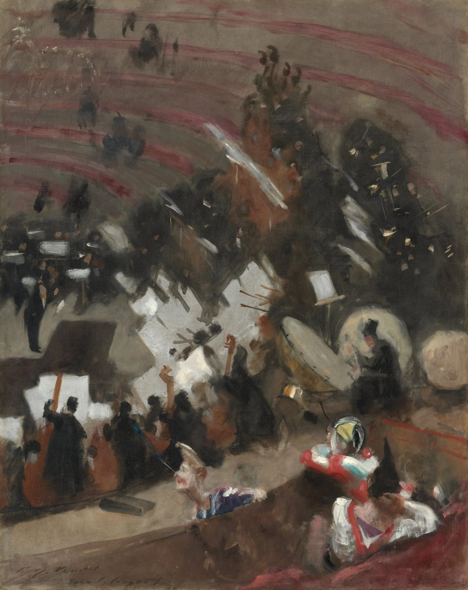 Rehearsal of the Pasdeloup Orchestra at the Cirque d'Hiver, detail