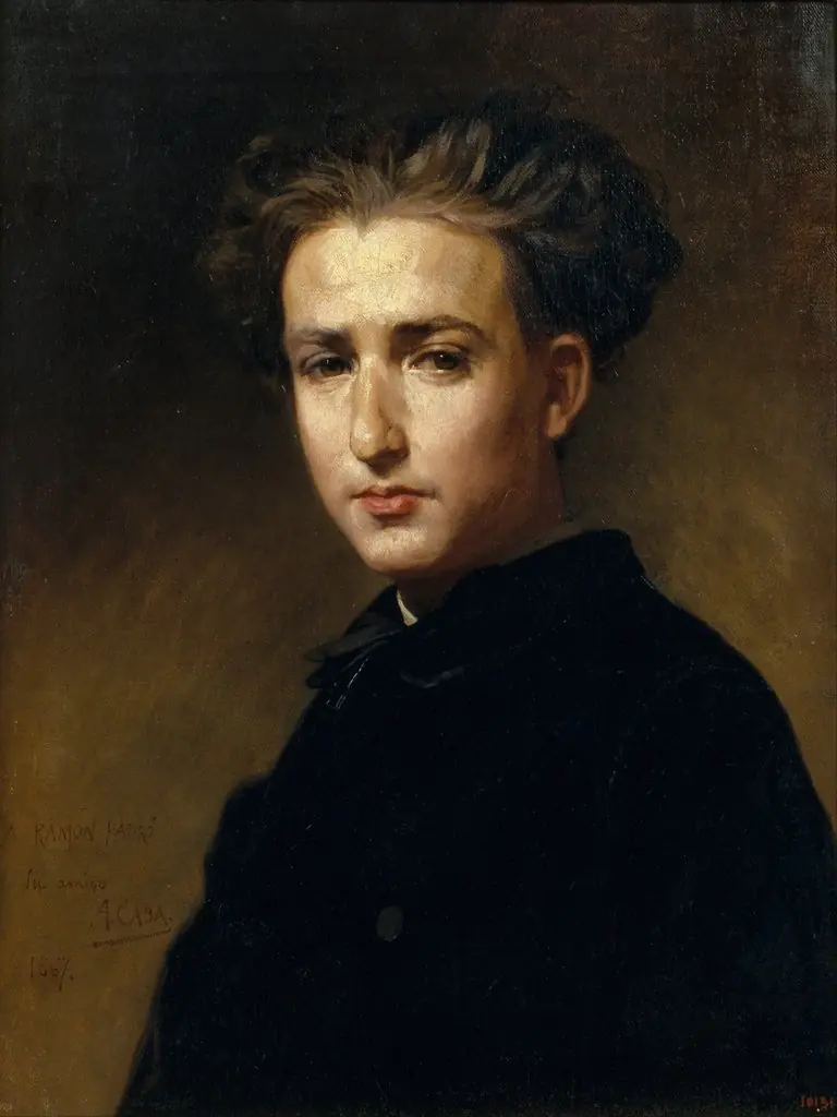 Portrait of the Painter Ramon Padró, by Antoni Caba, oil, 1867