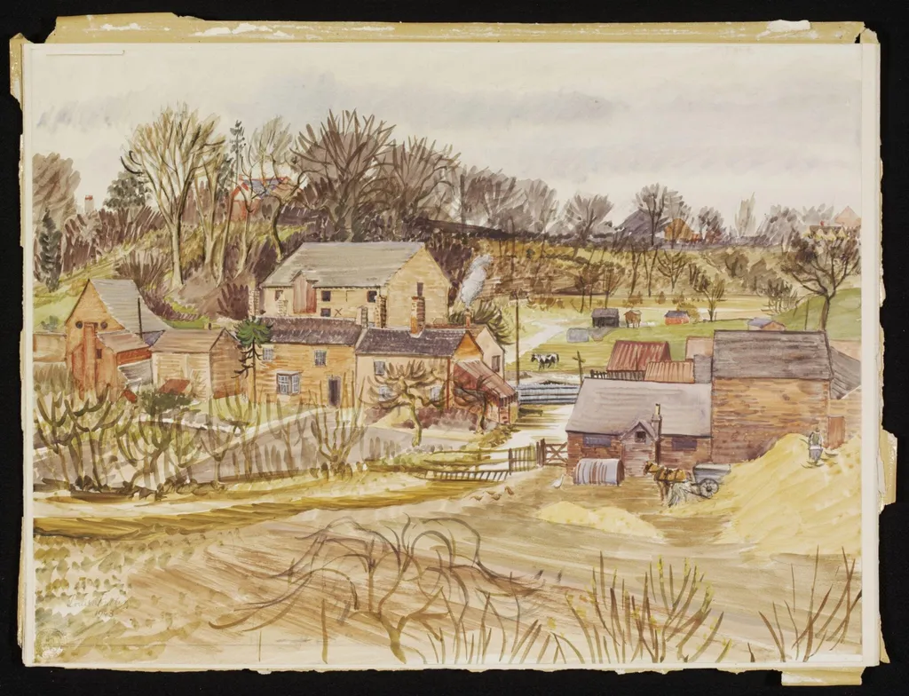 The Mill, Stone, by Puller, watercolor