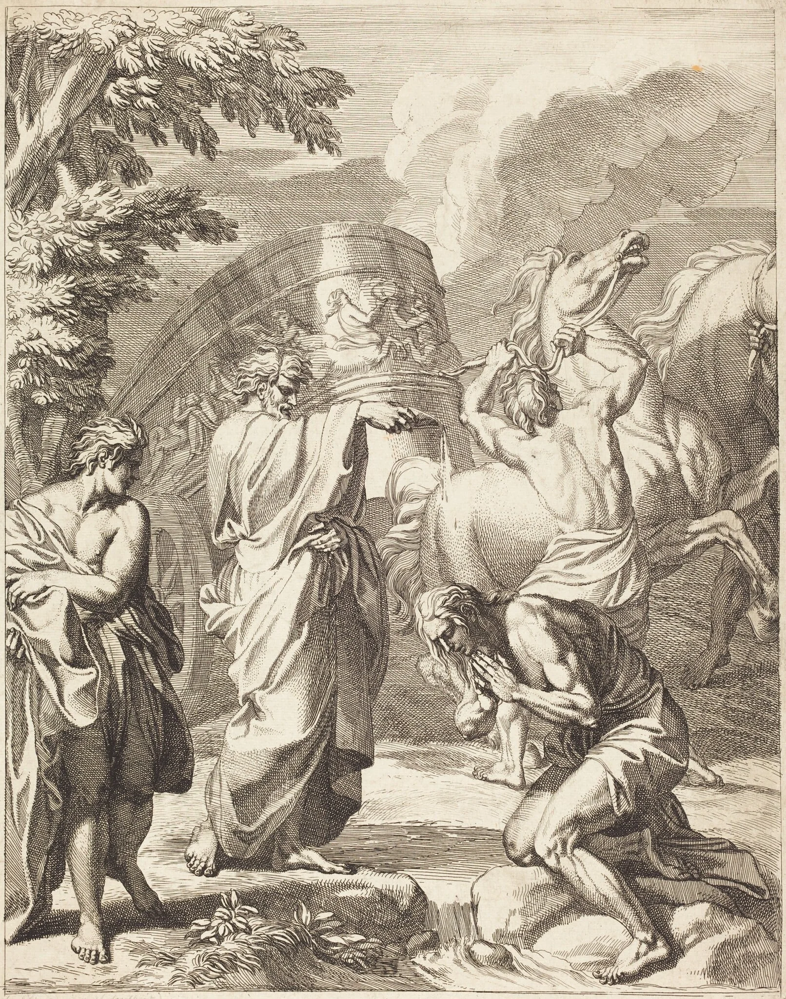 Baptism of the Eunuch, detail
