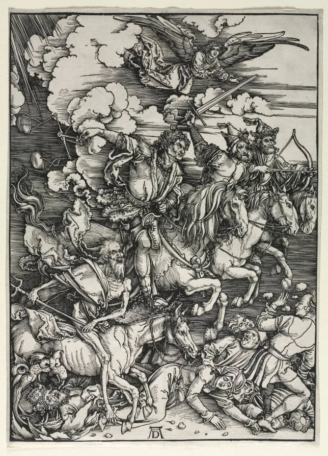 The Four Horsemen, from The Apocalypse, detail