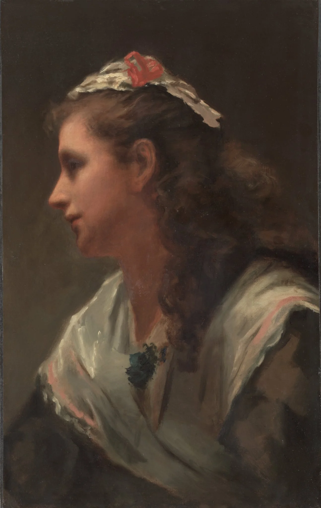 His First Model-Miss Russell, detail