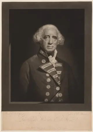 Richard, Earl Howe, by Robert Dunkarton, 1794