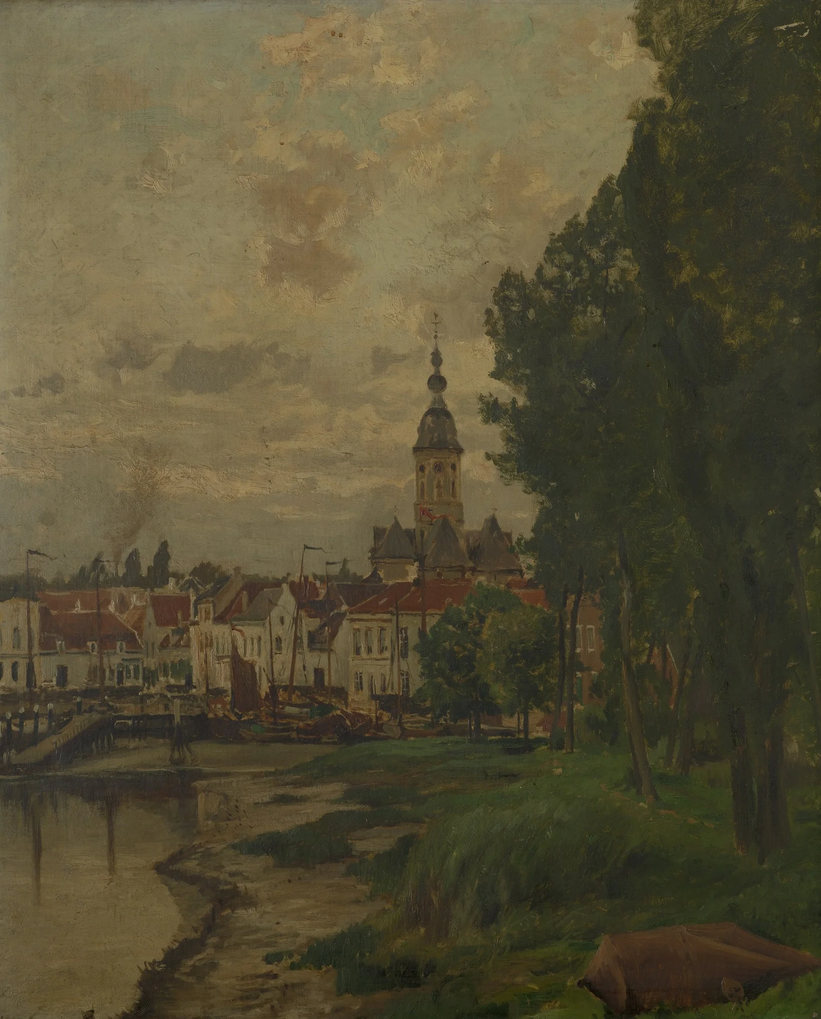 A View of Temse, detail