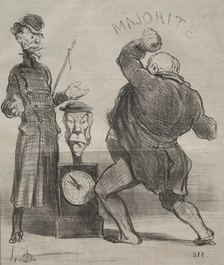 Testing His Strength, detail