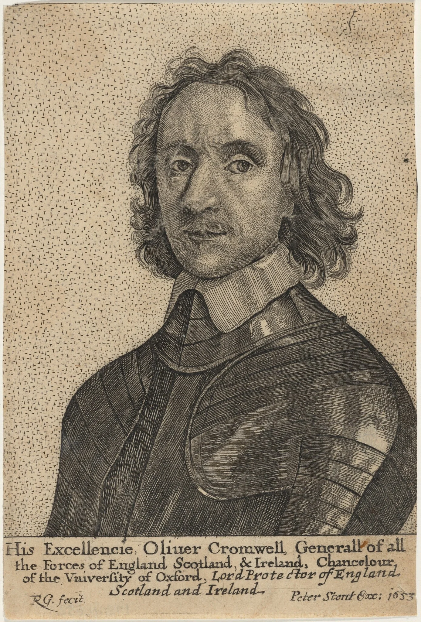Oliver Cromwell, detail
