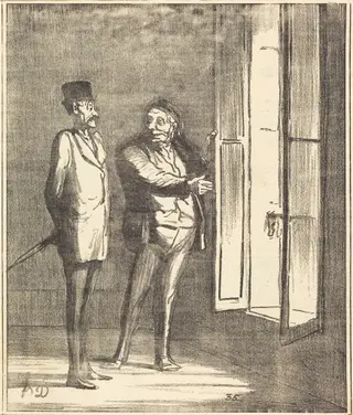 Monsieur sera très bien ici..., by Honoré Daumier, 1870