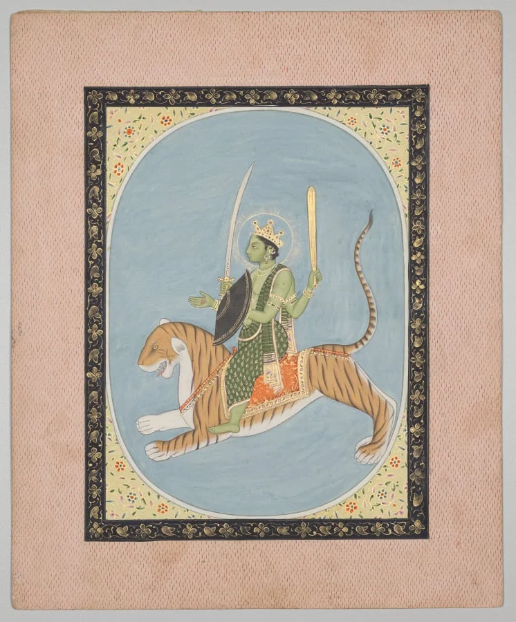 Mars, from a Mandi Astrology Series, detail