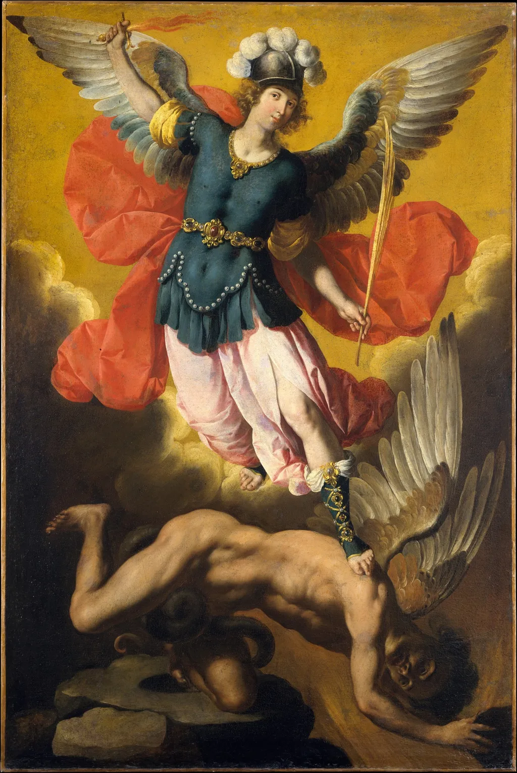 Saint Michael the Archangel, by Ignacio de Ries, oil, 1640