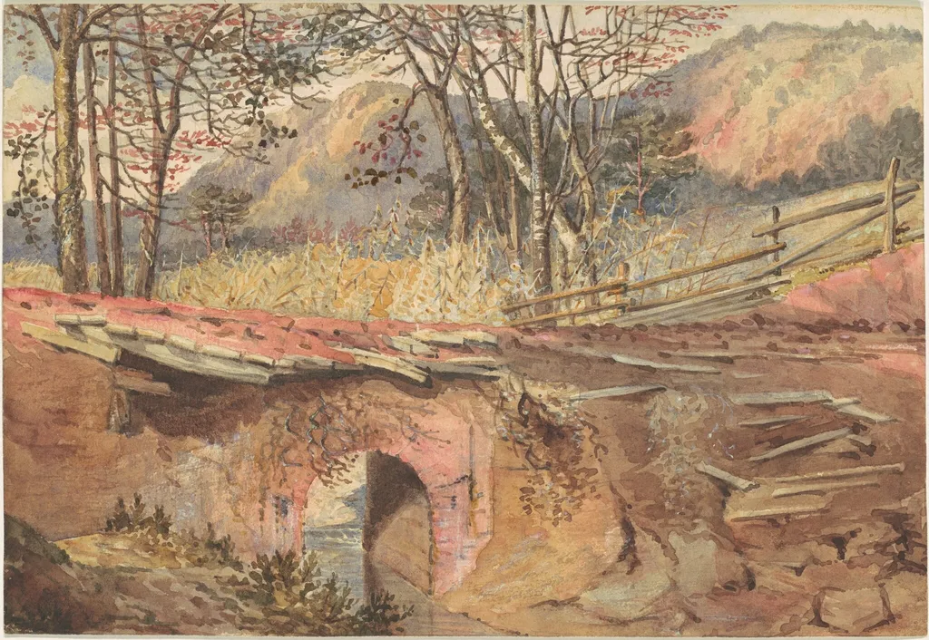 In the Red Clay Region, by British 19th Century, graphite, 1801