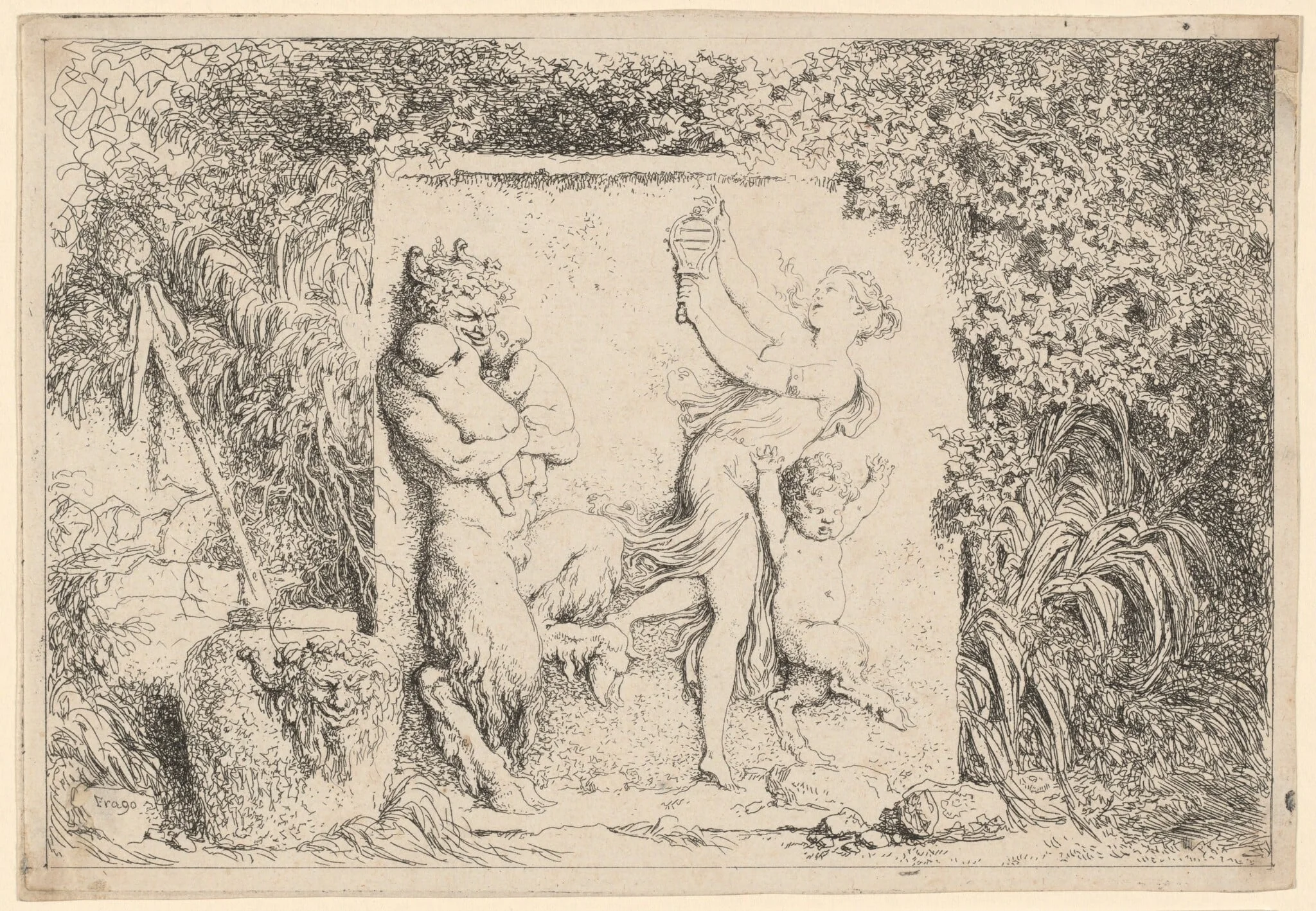 Dance of the Satyrs, detail