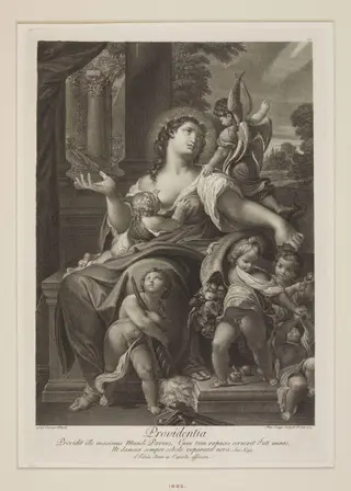 Providentia, by Dominico Cunego, 1750