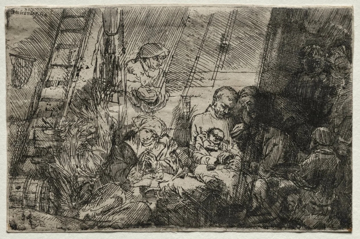 The Circumcision In the Stable, detail