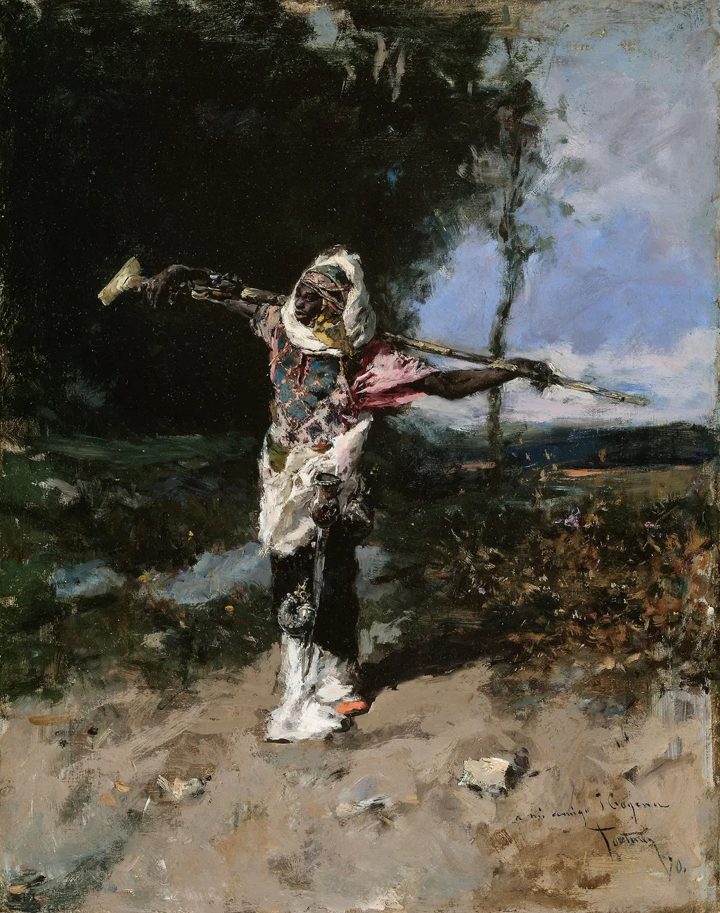 African Chief, by Mariano Fortuny Marsal, oil, 1870