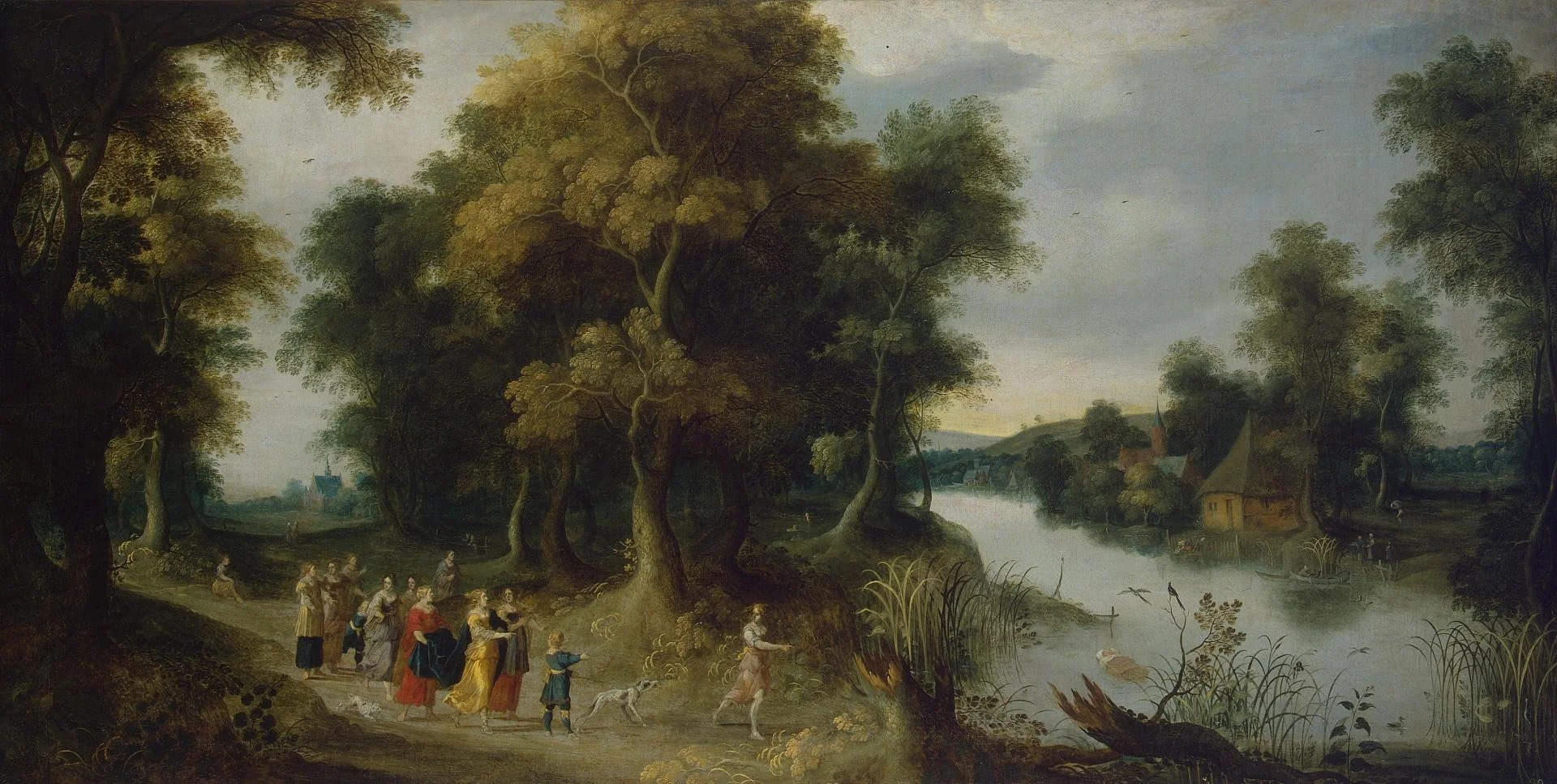Finding of Moses, detail