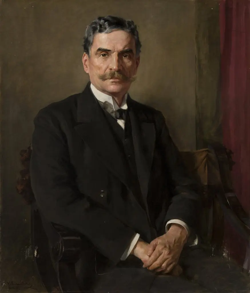 Portrait of Józef Pakies, by Kazimierz Pochwalski, oil, 1914
