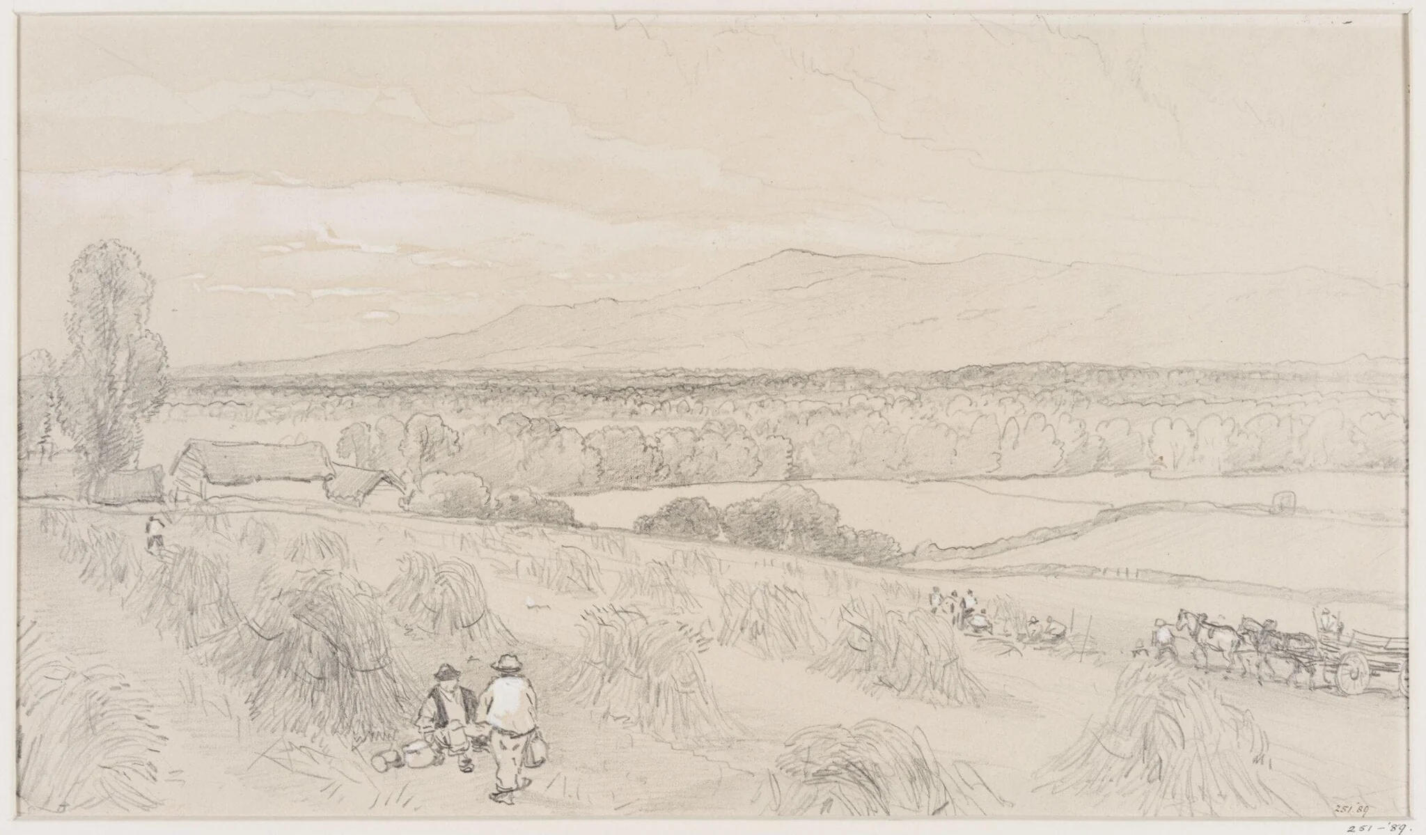 Harvest scene, detail