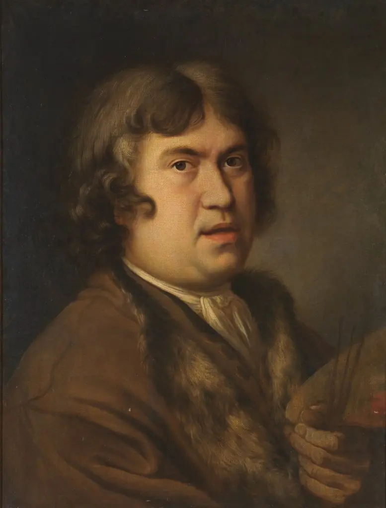 Self-Portrait, by Francisco Leonardoni, oil, 1701