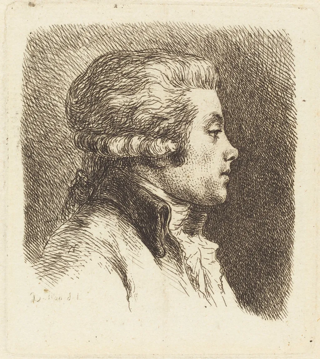 Citizen Aubour, Print Publisher, by Vivant Denon, ink, 1786