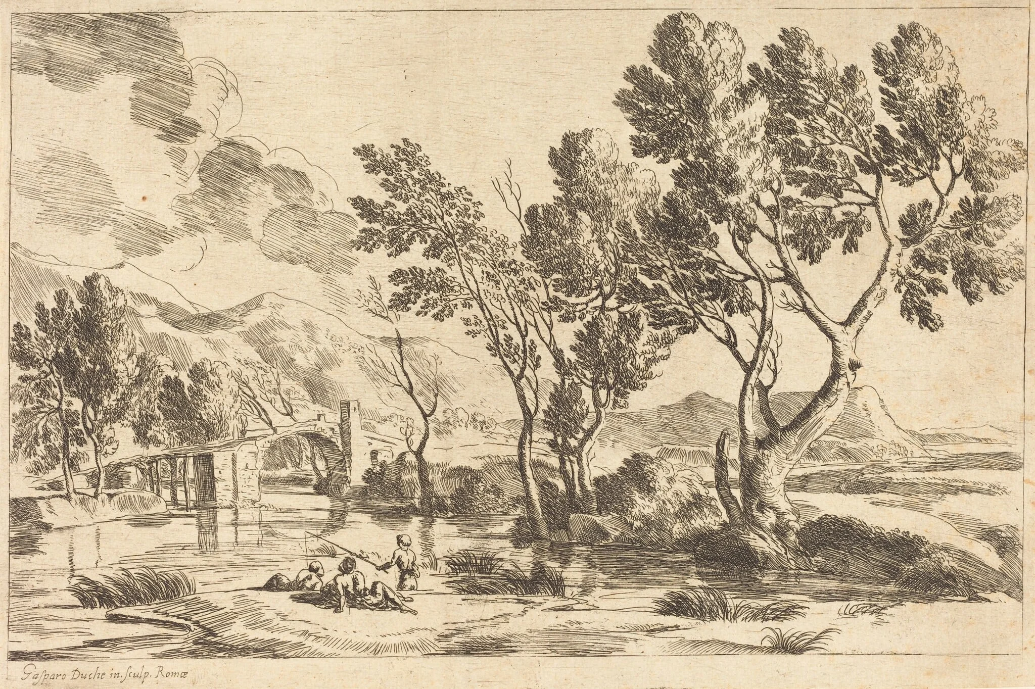Roman Landscape, detail