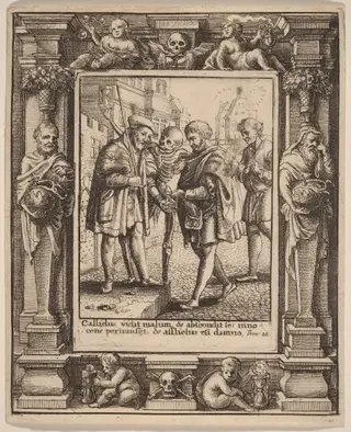 Advocate, by Wenceslaus Hollar, ink, 1651