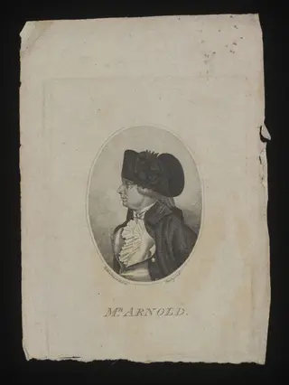 Print portraying Mr. Arnold, by D. Montague, 1