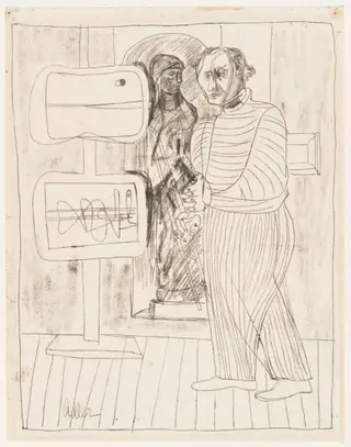 Untitled, by Jankel Adler, 1948