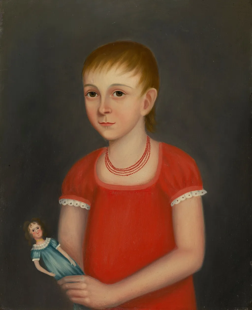 Little Girl with Doll, oil, 1810