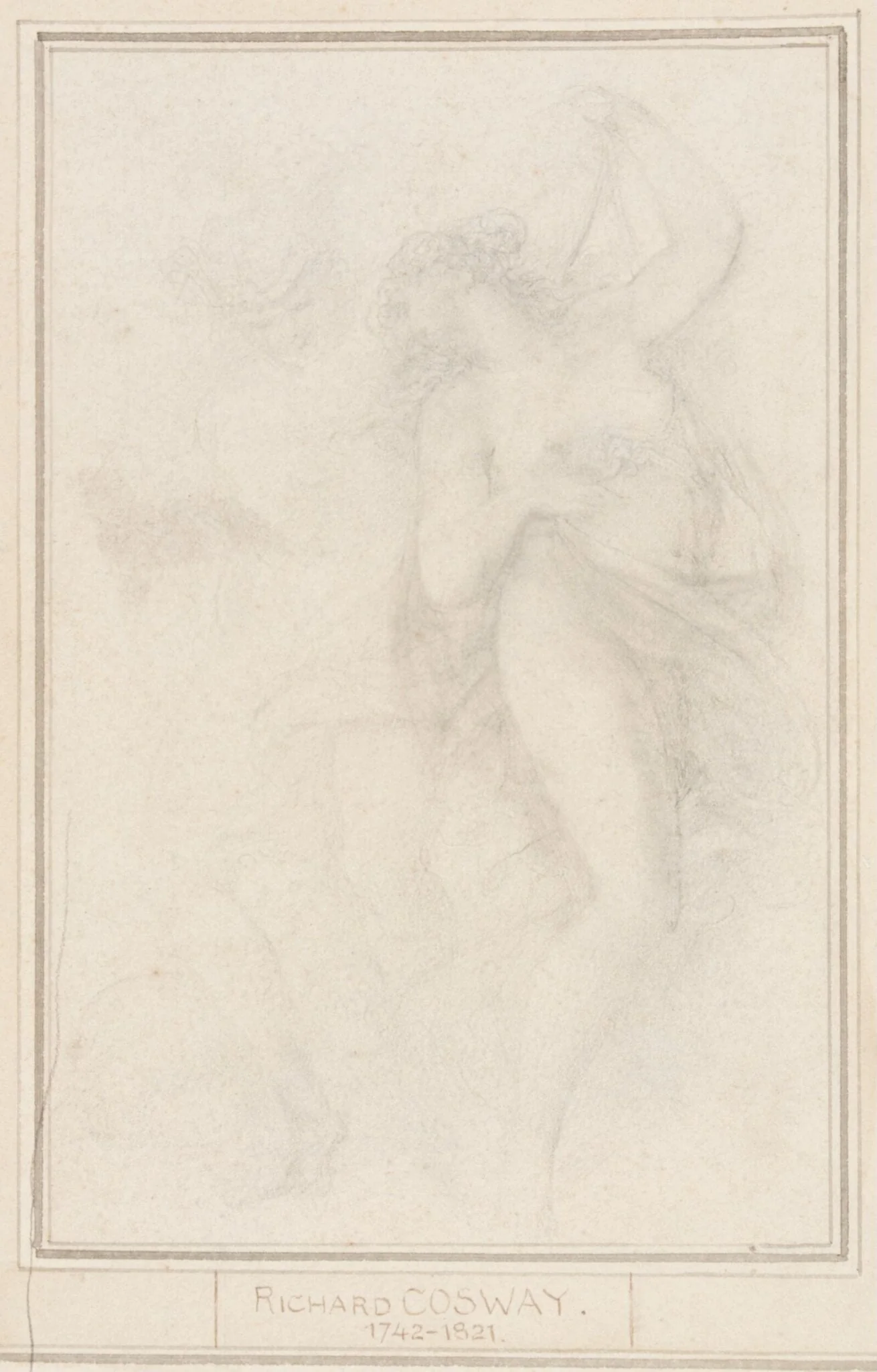Mercury and a goddess, detail