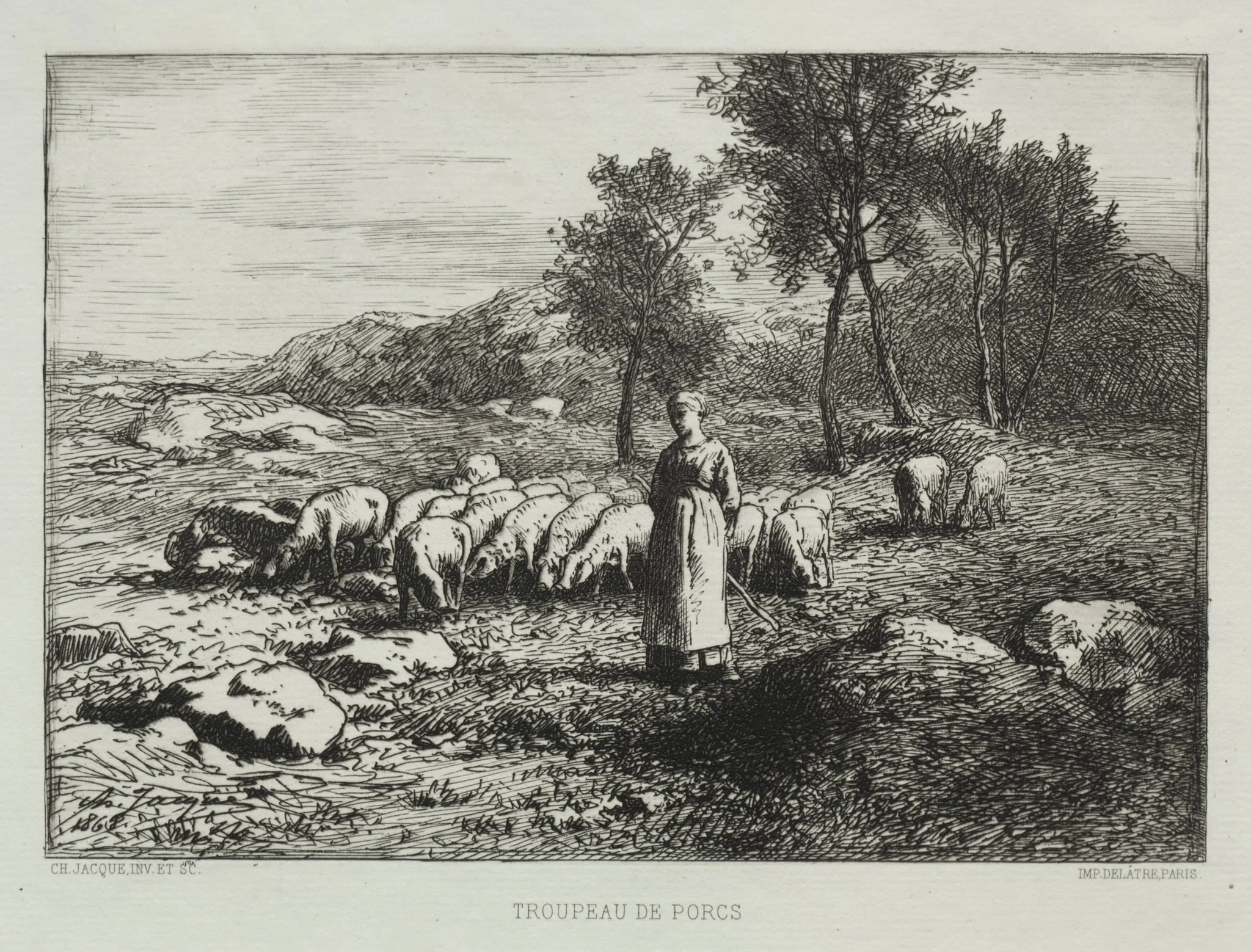 Herd of Swine, detail