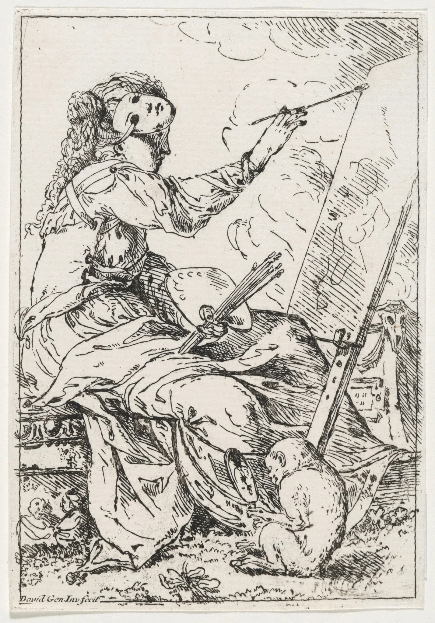 Allegory of Painting, detail