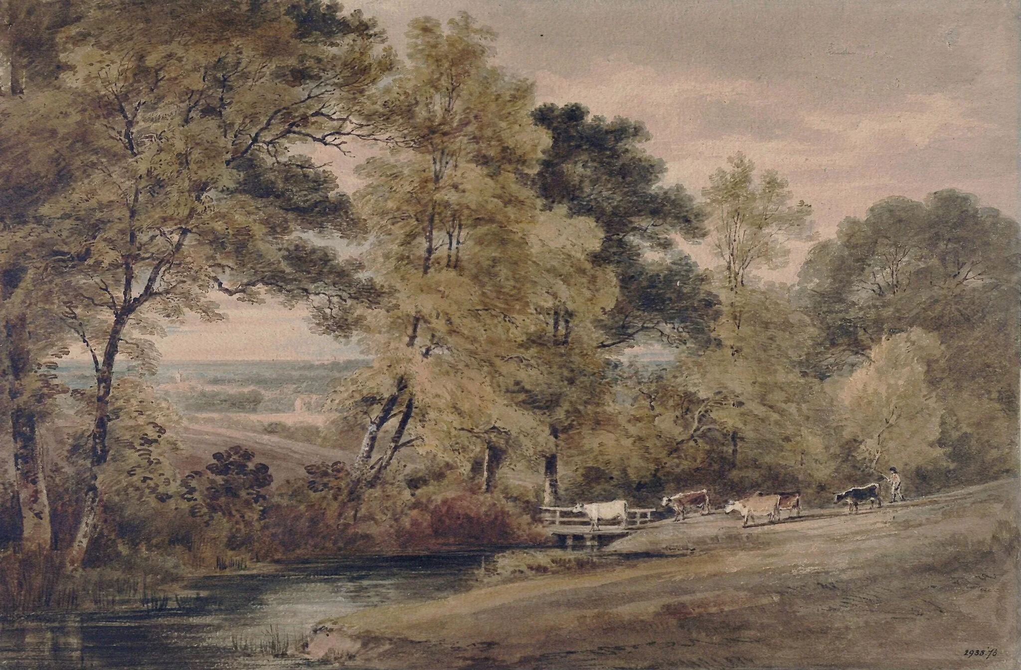 View near Little Bushey, detail