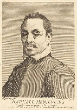 Raffaello Menicucci, by Claude Mellan, ink, 1643